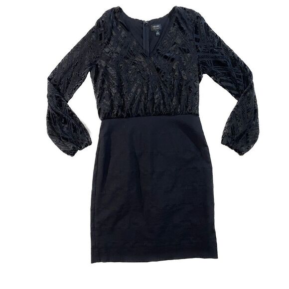 Nicole by Nicole Miller | Velvet Top Bodycon Dress | Size 6 - Picture 1 of 11